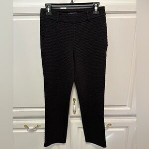 Lysse Stretch Knit Textured Black Comfort Pants Women’s Size Small